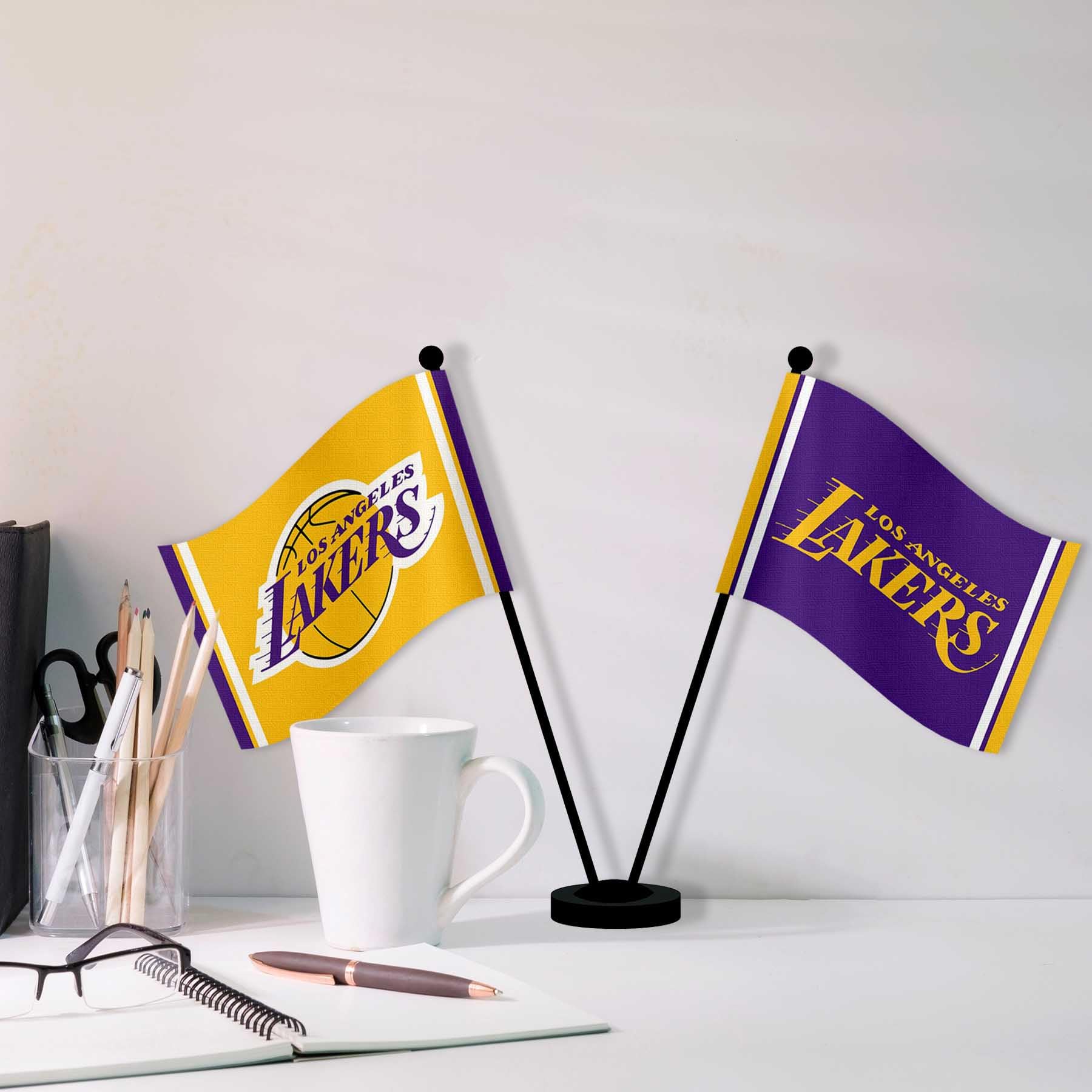 Amazon.com: WinCraft Los Angeles Lakers Desk and Table Top Flags